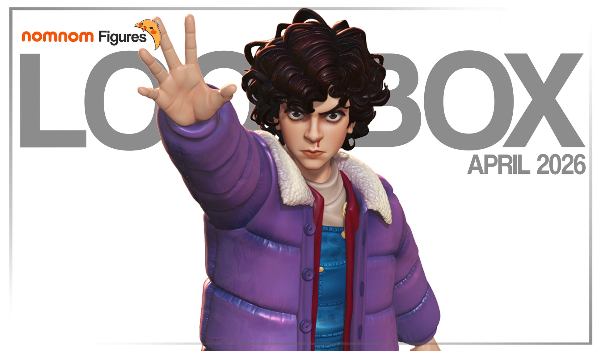 Resin garage kit figure of Eleven from Stranger Power by Tattles Told 3D, displayed in a detailed front view.