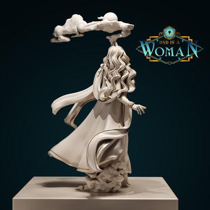 Elf Druid Cilarien | D&D TTRPG Miniature | DnD Is A Woman | NO BASE
