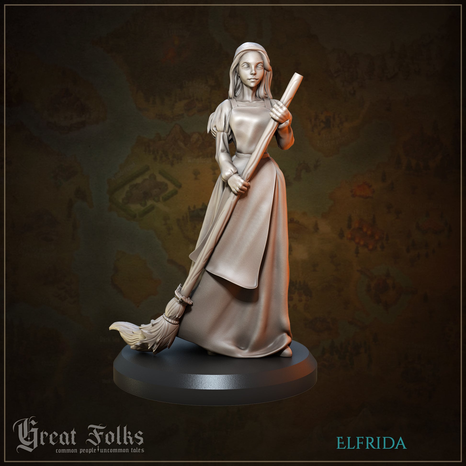 Great Folks Townsfolk, Part 1 | NPCs, Villagers, Children, Animals | Tabletop Gaming Miniatures Collection | Great Grimoire