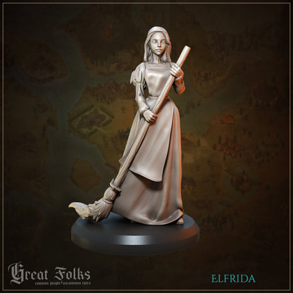 Great Folks Townsfolk, Part 1 | NPCs, Villagers, Children, Animals | Tabletop Gaming Miniatures Collection | Great Grimoire