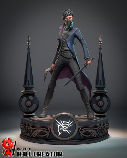 1:12 Masked Empress | Resin Garage Kit Figure Game Fan Art | h3LL creator