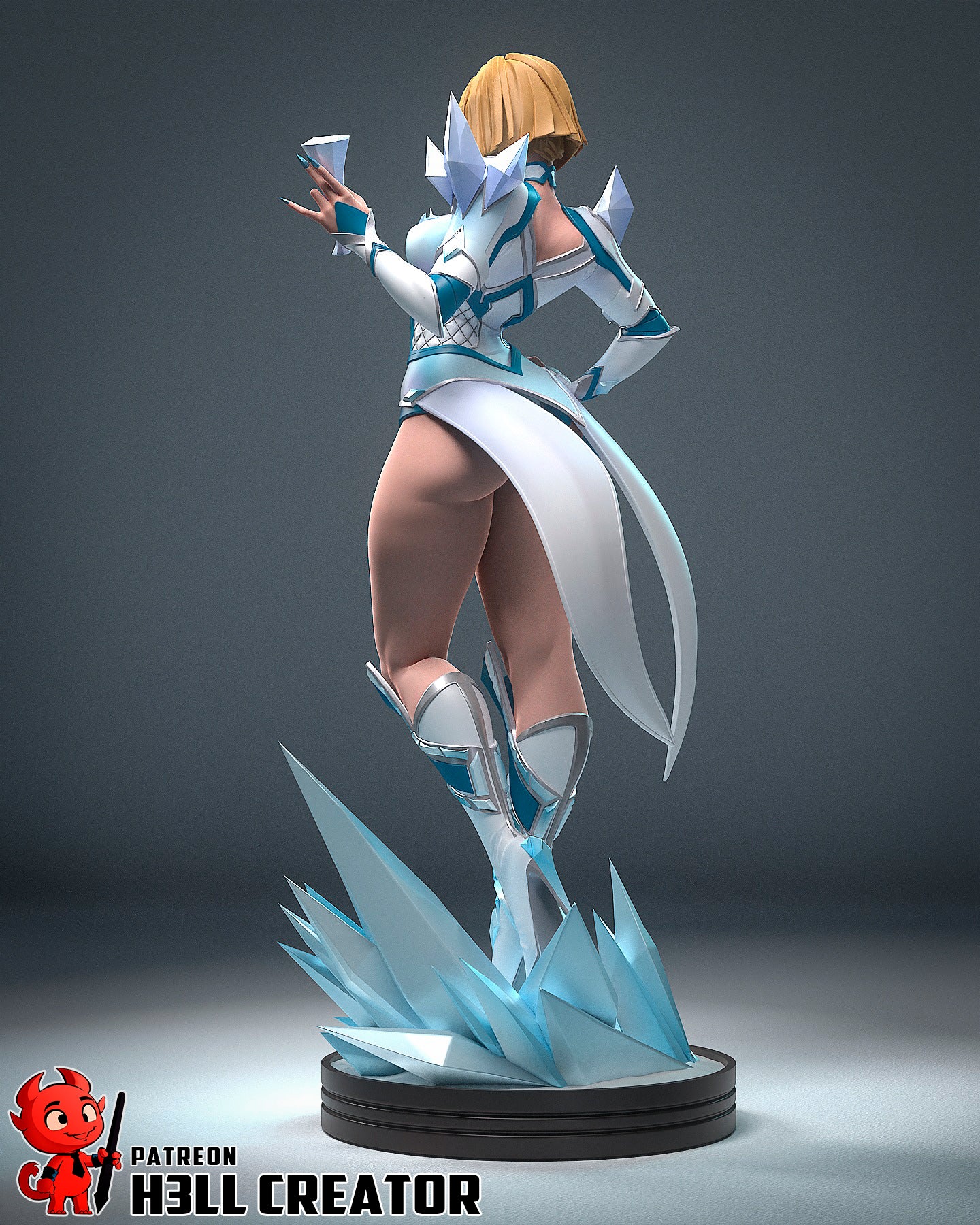 1:12 White Queen | Resin Garage Kit Figure Game Comic Fan Art | h3LL creator