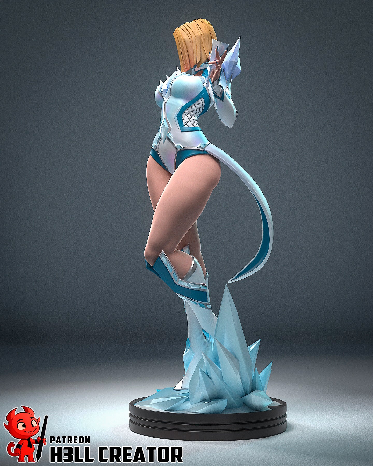 1:12 White Queen | Resin Garage Kit Figure Game Comic Fan Art | h3LL creator