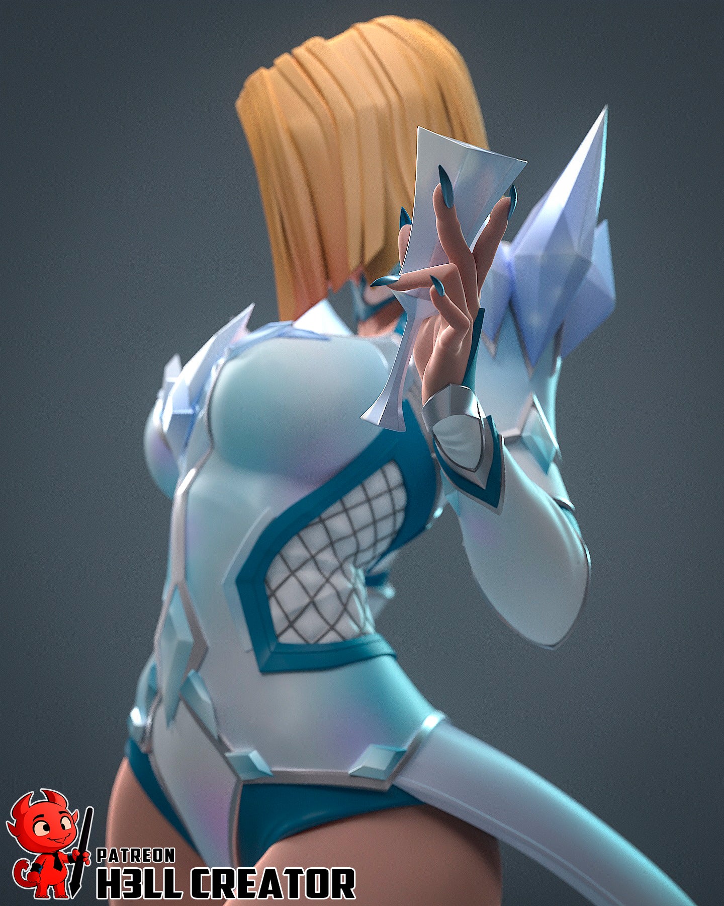 1:12 White Queen | Resin Garage Kit Figure Game Comic Fan Art | h3LL creator