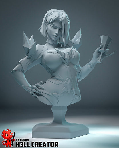 1:12 White Queen | Resin Garage Kit Figure Game Comic Fan Art | h3LL creator