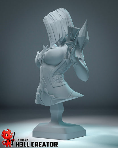 1:12 White Queen | Resin Garage Kit Figure Game Comic Fan Art | h3LL creator