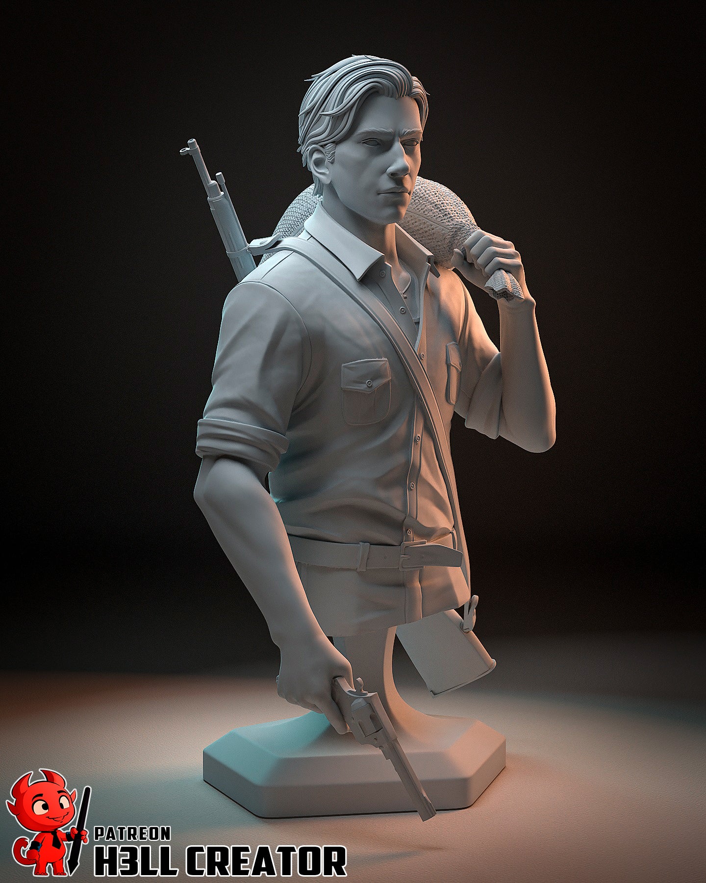 1:12 Sicilian Son | Resin Garage Kit Figure Game Fan Art | h3LL creator