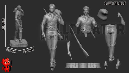 1:12 Sicilian Son | Resin Garage Kit Figure Game Fan Art | h3LL creator