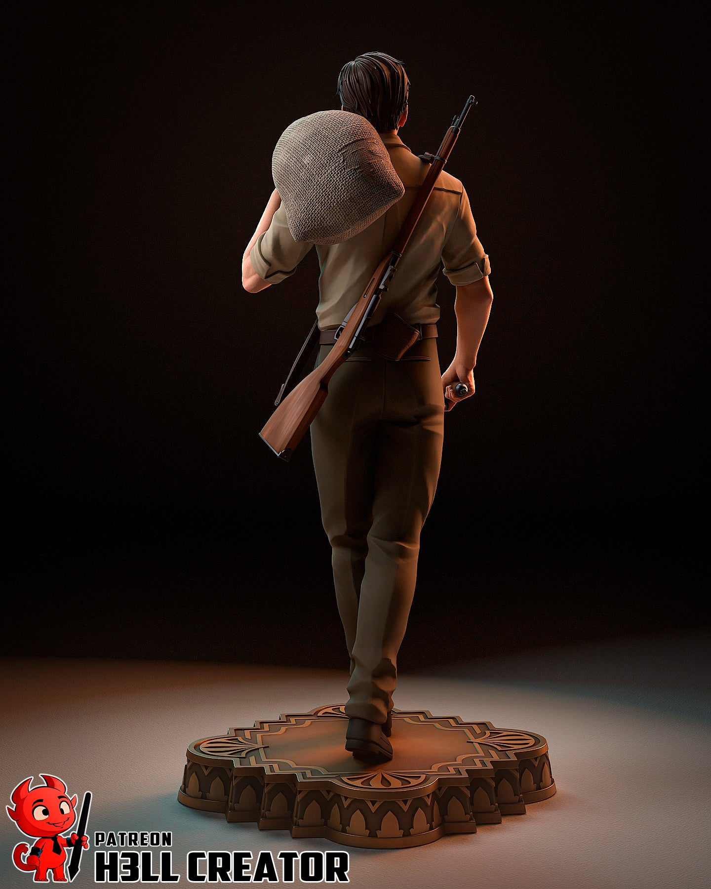 1:12 Sicilian Son | Resin Garage Kit Figure Game Fan Art | h3LL creator