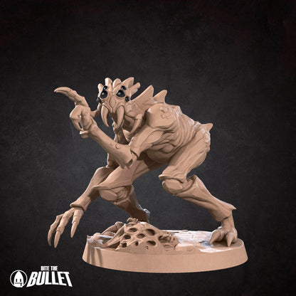 Tattles Told 3D Ettercap miniature from D&D TTRPG Bite the Bullet set, detailed fantasy creature for tabletop gaming.