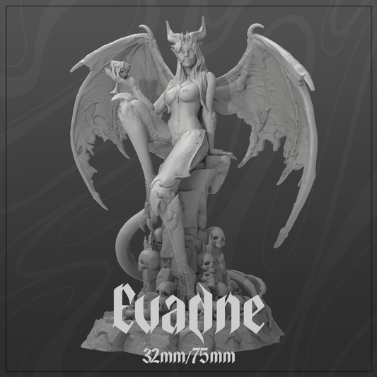 Evadne | Tabletop or Display Scale | D&D TTRPG Fantasy Miniature | Dungeons and Maidens