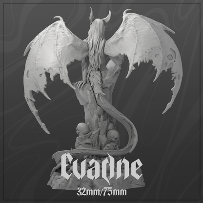 Evadne | Tabletop or Display Scale | D&D TTRPG Fantasy Miniature | Dungeons and Maidens