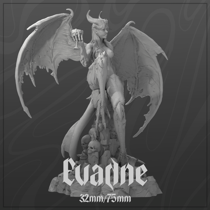 Evadne | Tabletop or Display Scale | D&D TTRPG Fantasy Miniature | Dungeons and Maidens