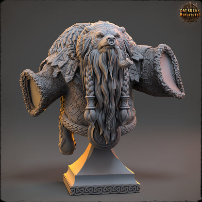 Bear Folk - The Wardens of Fury Peaks | Tabletop or Display Scale | D&D Mini | Daybreak Miniatures