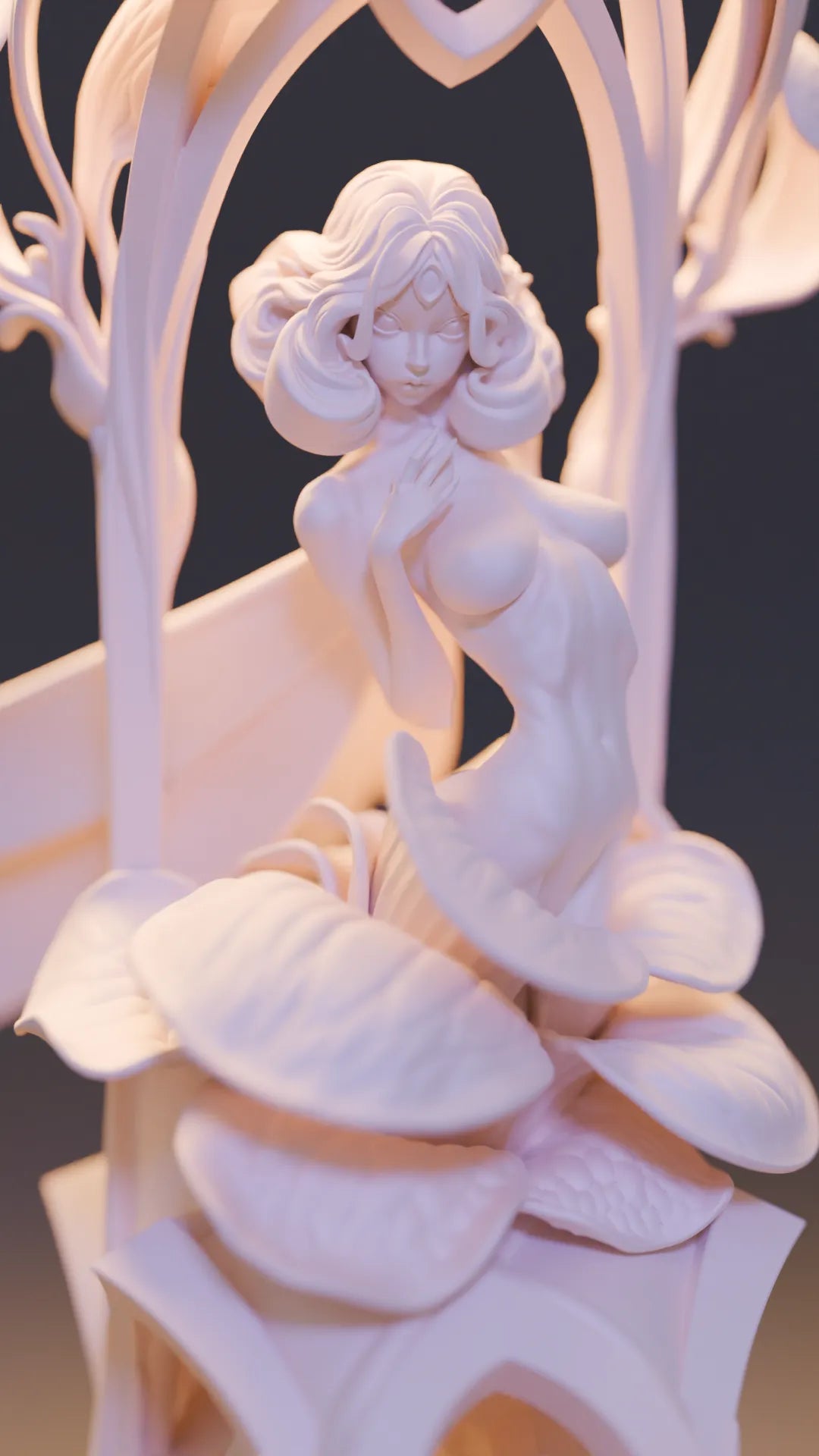 Evi of the Aurum Realm, Beautiful Faeries | Resin Garage Kit Pin Up Figure Statue | Blackthorn Miniatures