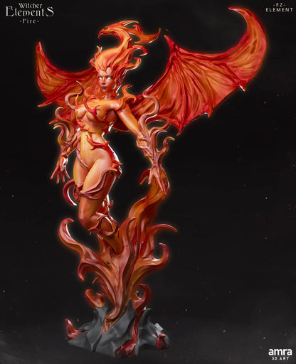 Witcher Elements, Beautiful Female Nature Figures | Display Statues | Amra 3D Art