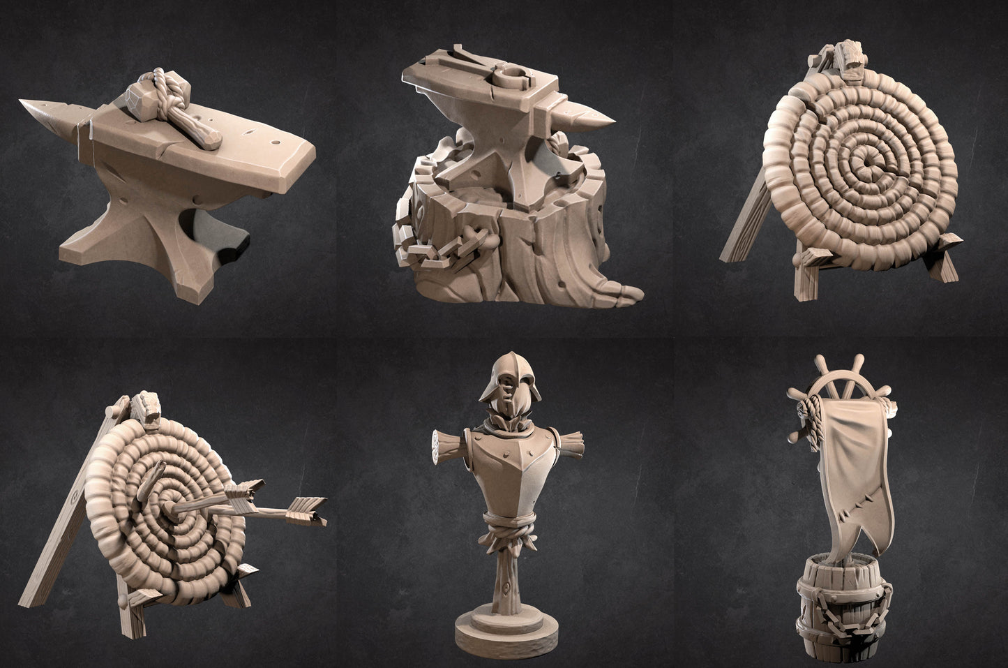 Blacksmith Pack | D&D Pirate Scatter Scenery | Bite the Bullet