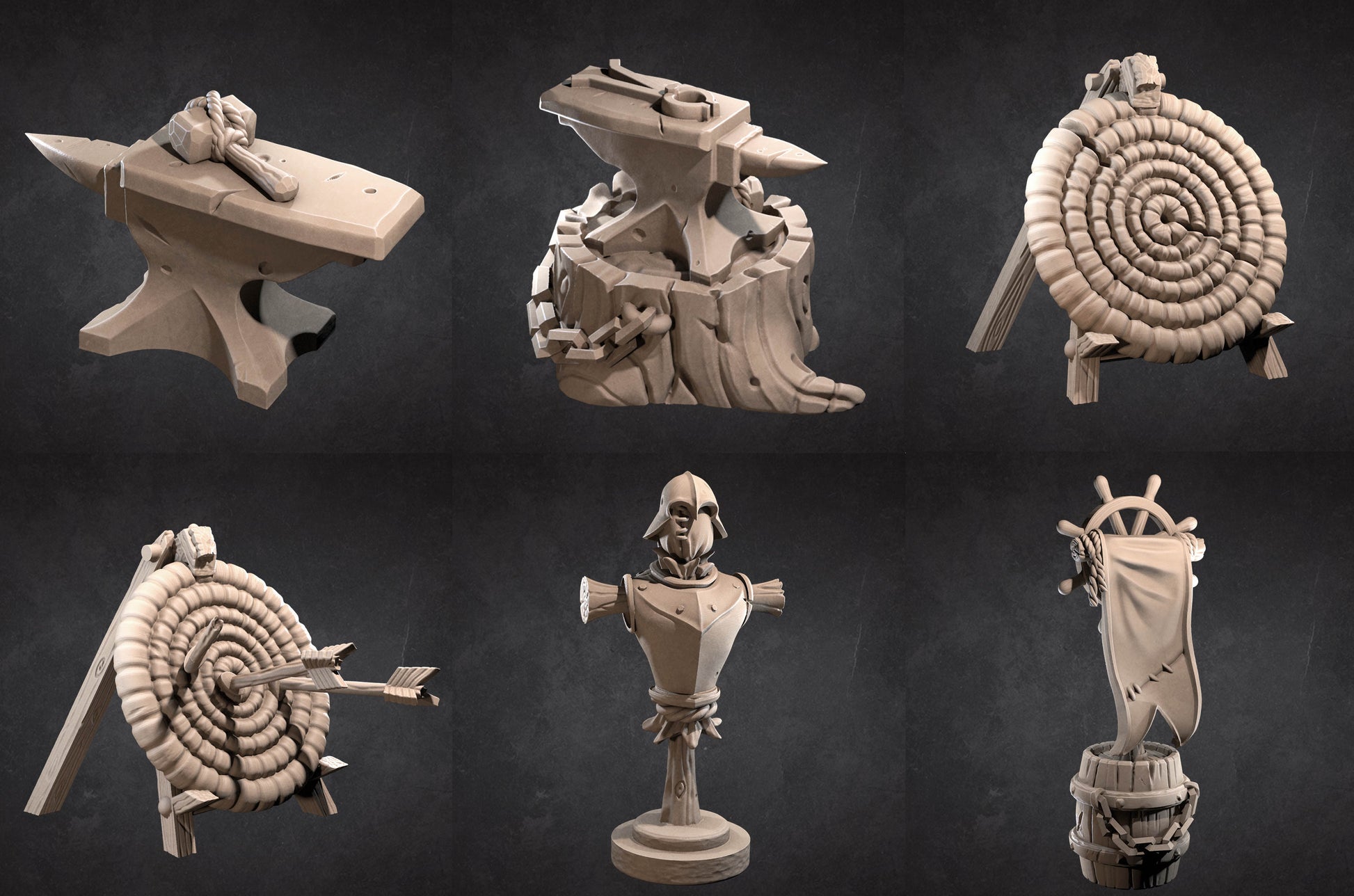 Blacksmith Pack | D&D Pirate Scatter Scenery | Bite the Bullet