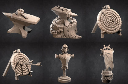 Blacksmith Pack | D&D Pirate Scatter Scenery | Bite the Bullet