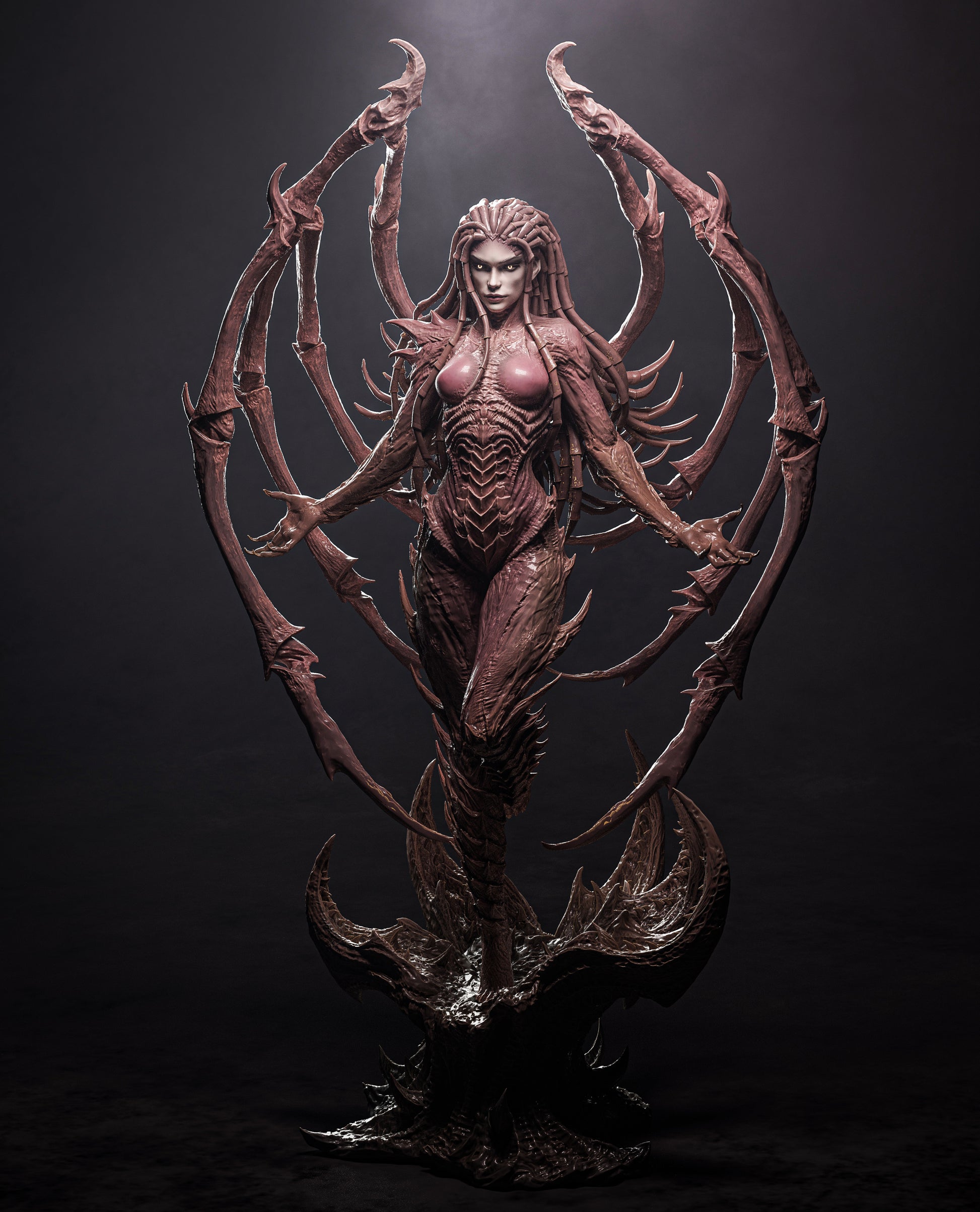 1:12 Alien Hive Queen | 3D Printed Resin Garage Kit Figure | CA 3D Studios