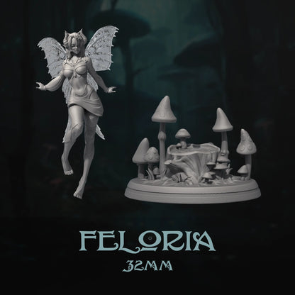 Feloria | Tabletop or Display Scale | D&D TTRPG Fantasy Miniature | Dungeons and Maidens