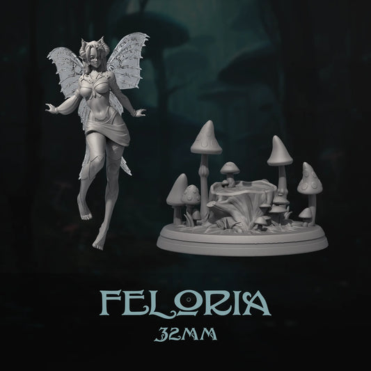 Feloria | Tabletop or Display Scale | D&D TTRPG Fantasy Miniature | Dungeons and Maidens
