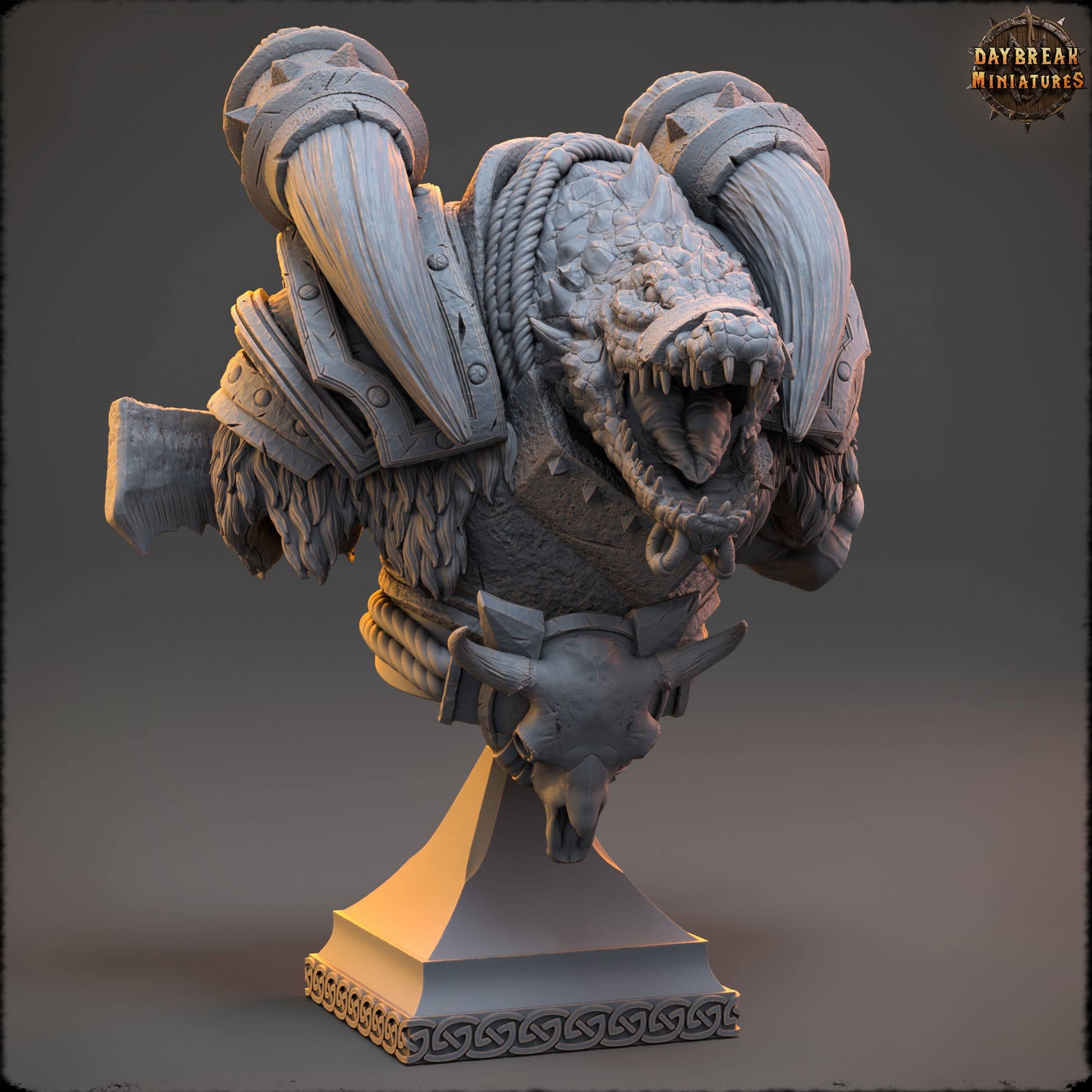 Crocodile Folk - The Sharptails of Hacksaw River | Tabletop or Display Scale | D&D Mini | Daybreak Miniatures