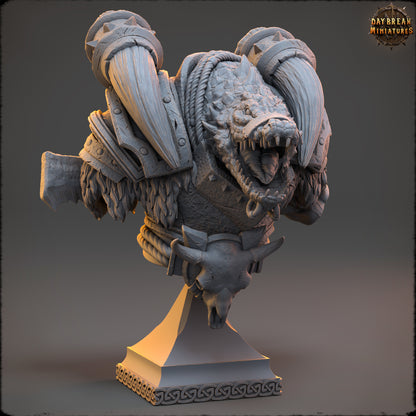 Crocodile Folk - The Sharptails of Hacksaw River | Tabletop or Display Scale | D&D Mini | Daybreak Miniatures