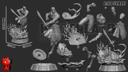 Sea Pact Warlock | Resin Garage Kit Figure Game Fan Art | h3LL creator
