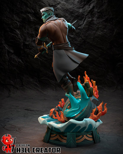 Sea Pact Warlock | Resin Garage Kit Figure Game Fan Art | h3LL creator