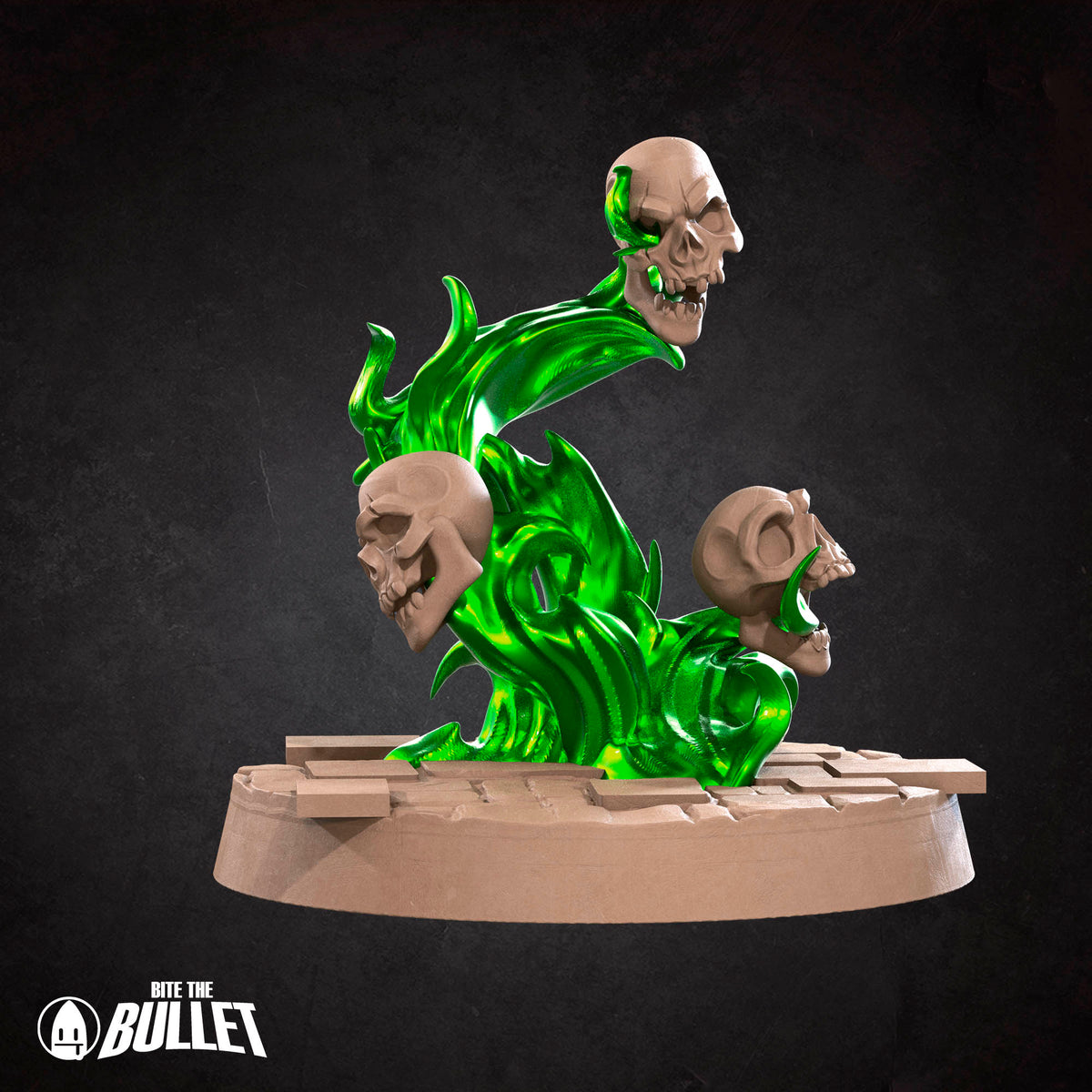 Flame Skulls | D&D TTRPG Miniature | Bite the Bullet