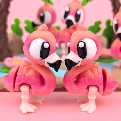 Flexi Flamingo Pink Lagoon Playset | 3DGOB - Tattles Told 3D