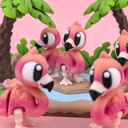 Flexi Flamingo Pink Lagoon Playset | 3DGOB - Tattles Told 3D