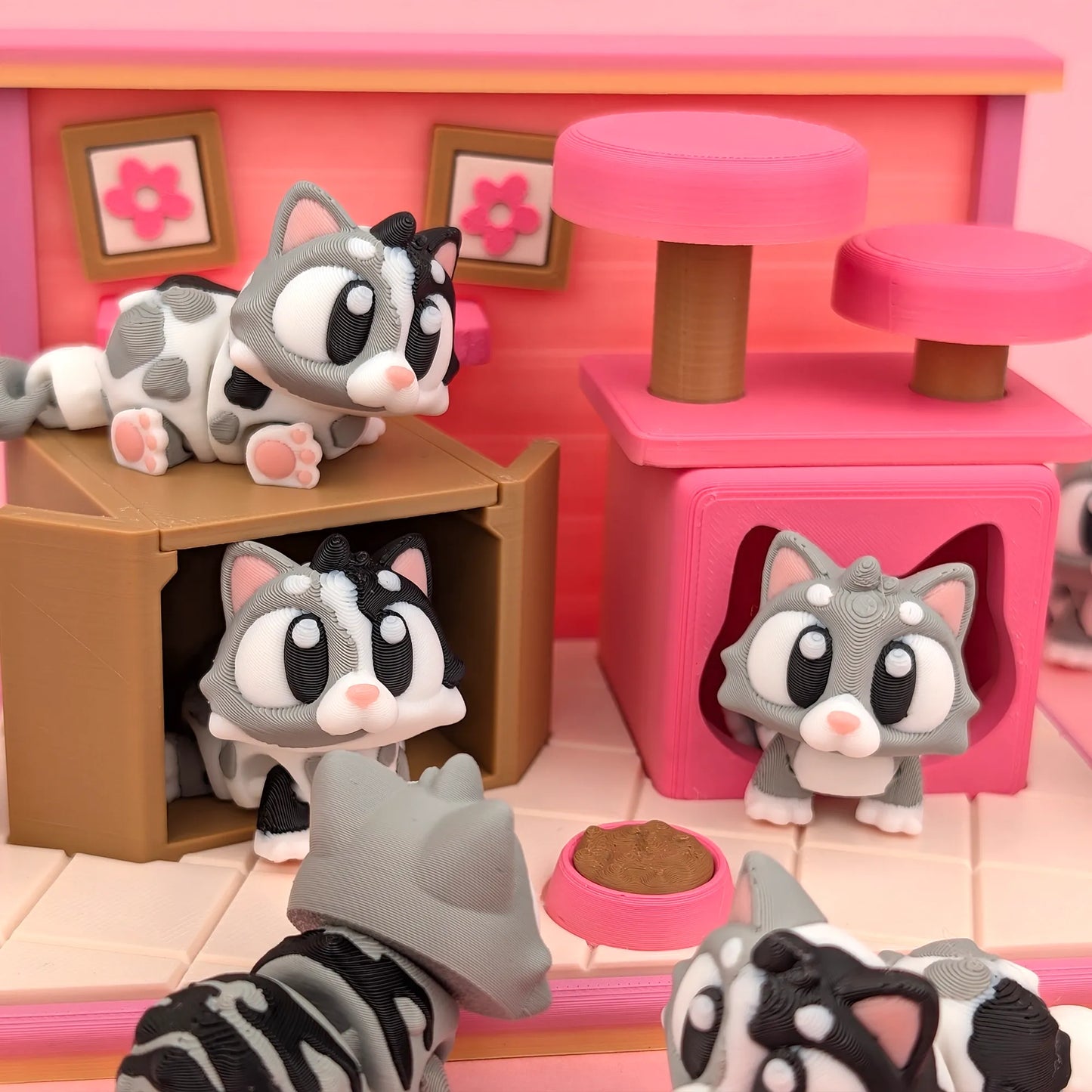Flexi Cats Playset | 3DGOB - Tattles Told 3D