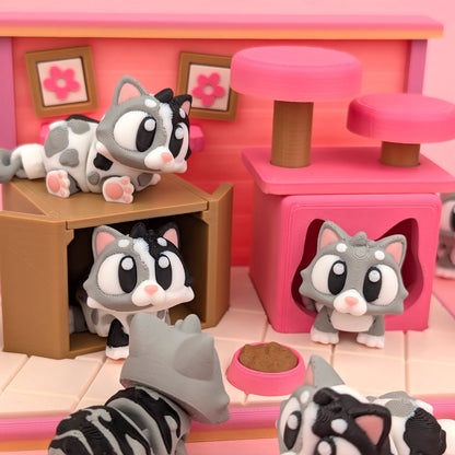 Flexi Cats Playset | 3DGOB - Tattles Told 3D