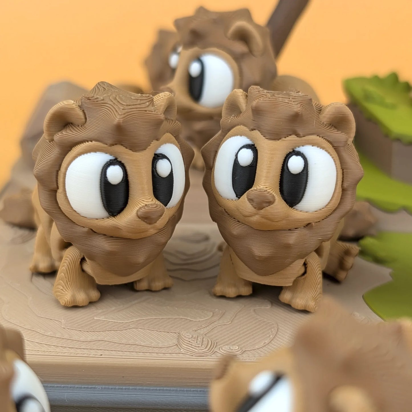 Miniature Flexi Lion and Savannah playset by Tattles Told 3D, featuring colorful, flexible animal figures for imaginative play.