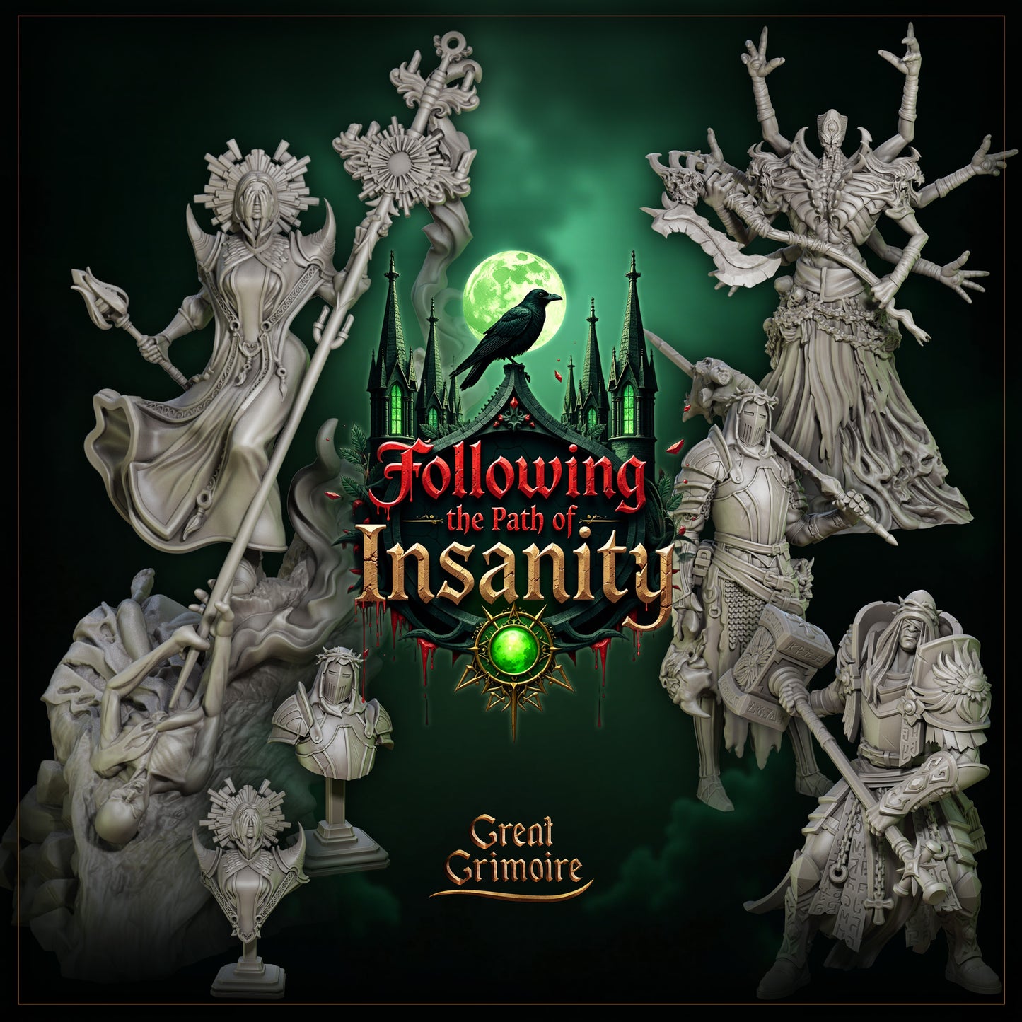Following the Path of Insanity | Tabletop Gaming Miniatures Collection | Great Grimoire