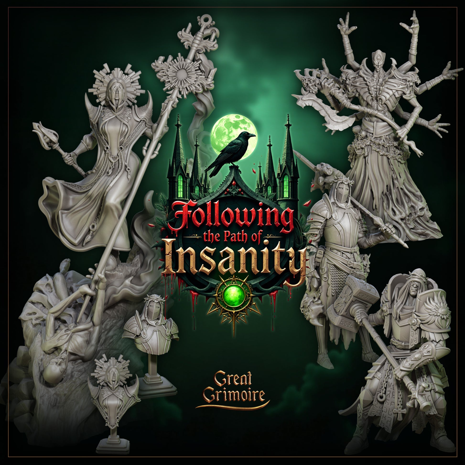 Following the Path of Insanity | Tabletop Gaming Miniatures Collection | Great Grimoire