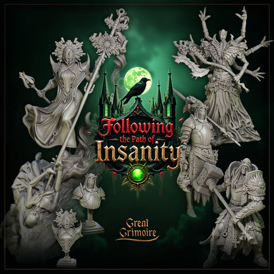 Following the Path of Insanity | Tabletop Gaming Miniatures Collection | Great Grimoire