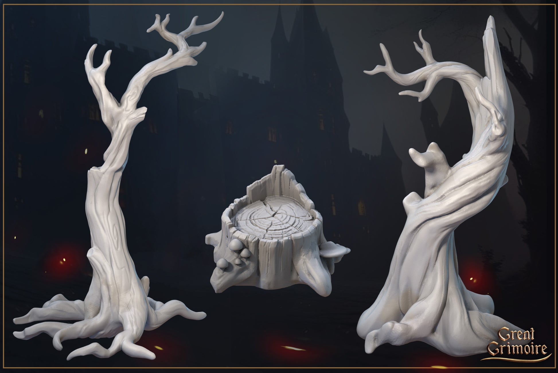 Forest Scatter Set | Tabletop Gaming 3D Print Miniature Collection | Great Grimoire