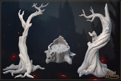 Forest Scatter Set | Tabletop Gaming 3D Print Miniature Collection | Great Grimoire