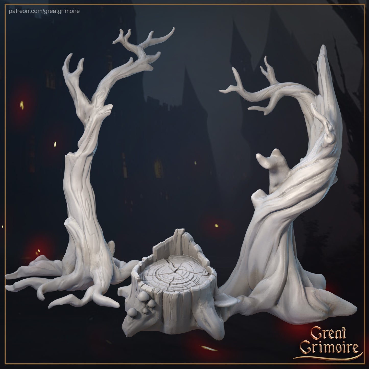 Forest Scatter Set | Tabletop Gaming 3D Print Miniature Collection | Great Grimoire