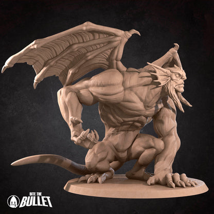 Fraz Urbluu D&D TTRPG miniature by Tattles Told 3D, detailed figure for tabletop role-playing games, Bite the Bullet series.