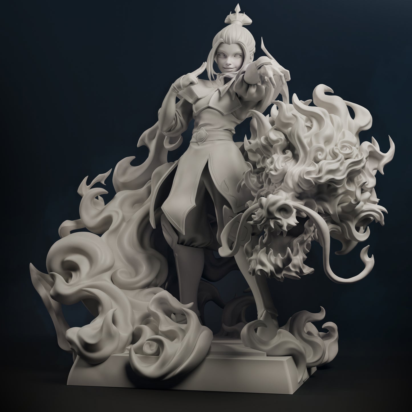 1:12 Blue Fire Ruler | Resin Garage Kit Figure Show Fan Art | CA 3D Studios