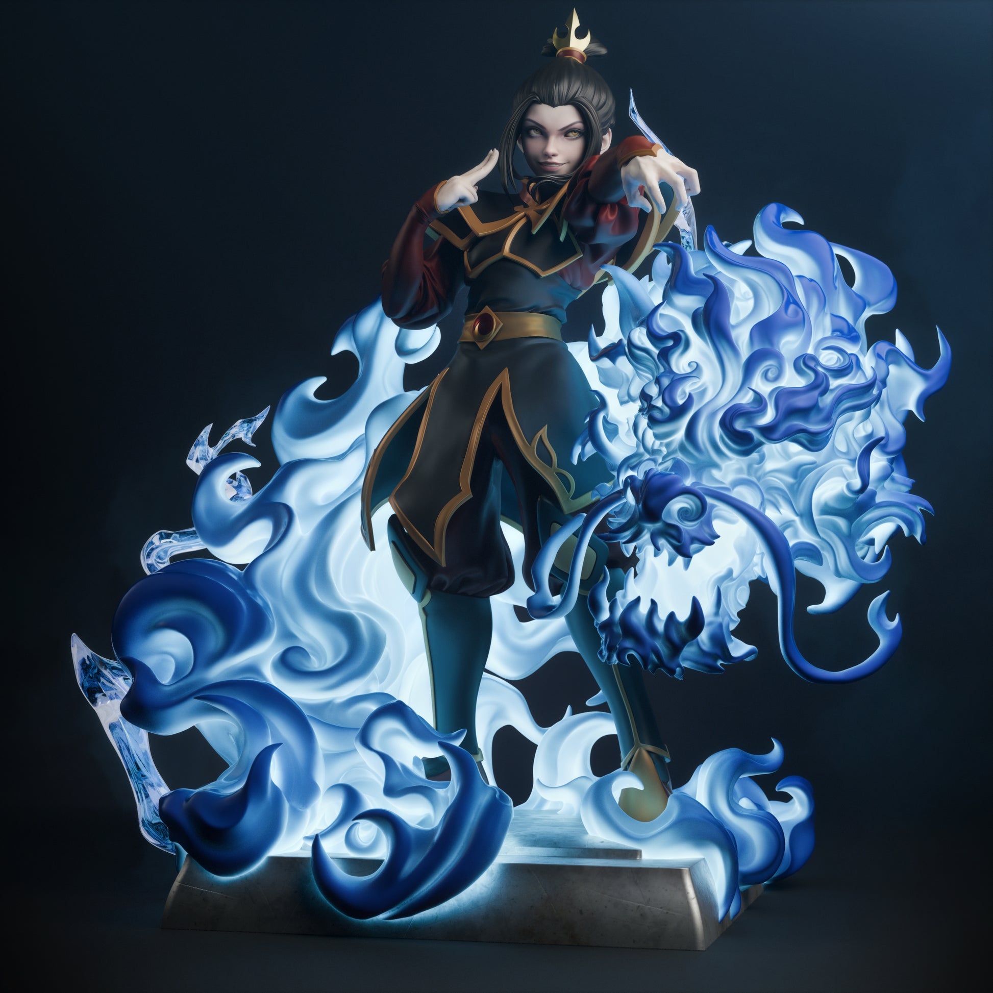 1:12 Blue Fire Ruler | Resin Garage Kit Figure Show Fan Art | CA 3D Studios