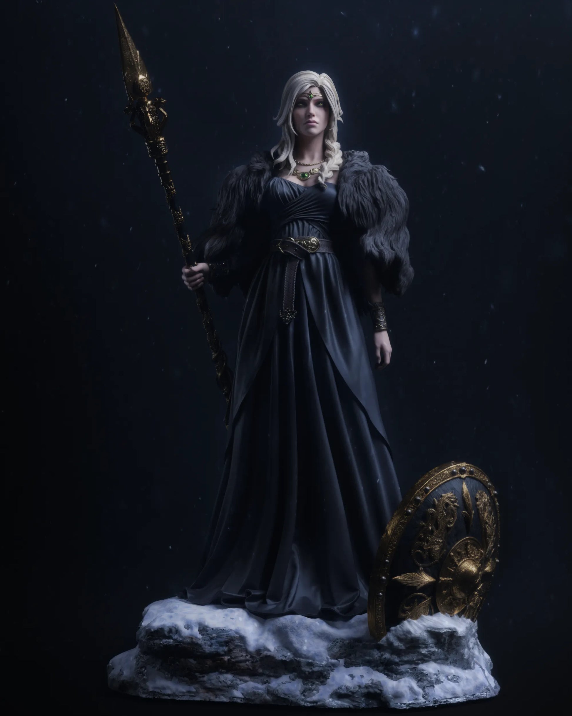 1:12 Norse Goddess of Love and War, Freya | Resin Garage Kit Mythology | CA 3D Studios