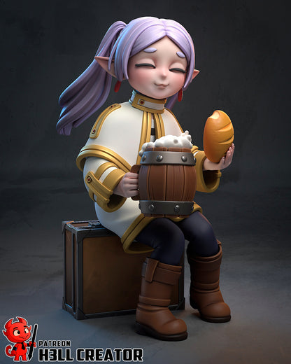 1:12 Happy Little Mage | Resin Garage Kit Figure Game Fan Art | h3LL creator
