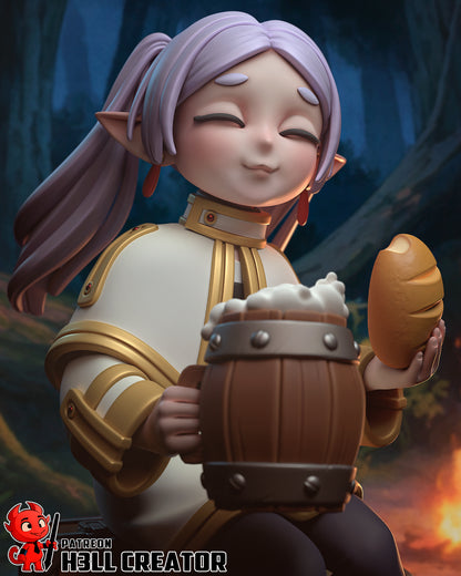 1:12 Happy Little Mage | Resin Garage Kit Figure Game Fan Art | h3LL creator