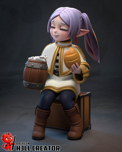 1:12 Happy Little Mage | Resin Garage Kit Figure Game Fan Art | h3LL creator