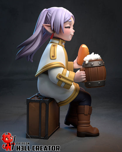 1:12 Happy Little Mage | Resin Garage Kit Figure Game Fan Art | h3LL creator